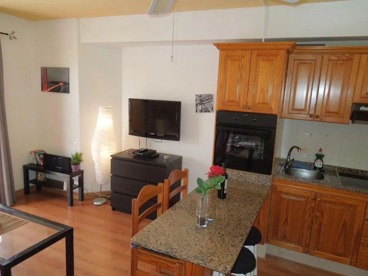 Beachfront-Apartment Las Vistas 1 With Sea-View, Heated, Pool, Wifi, Sat-Tv Arona  Apartment Arona (Tenerife)