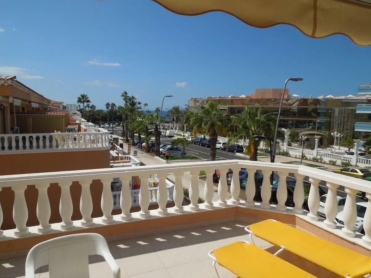 Beachfront-Apartment Las Vistas 1 With Sea-View, Heated, Pool, Wifi, Sat-Tv Arona