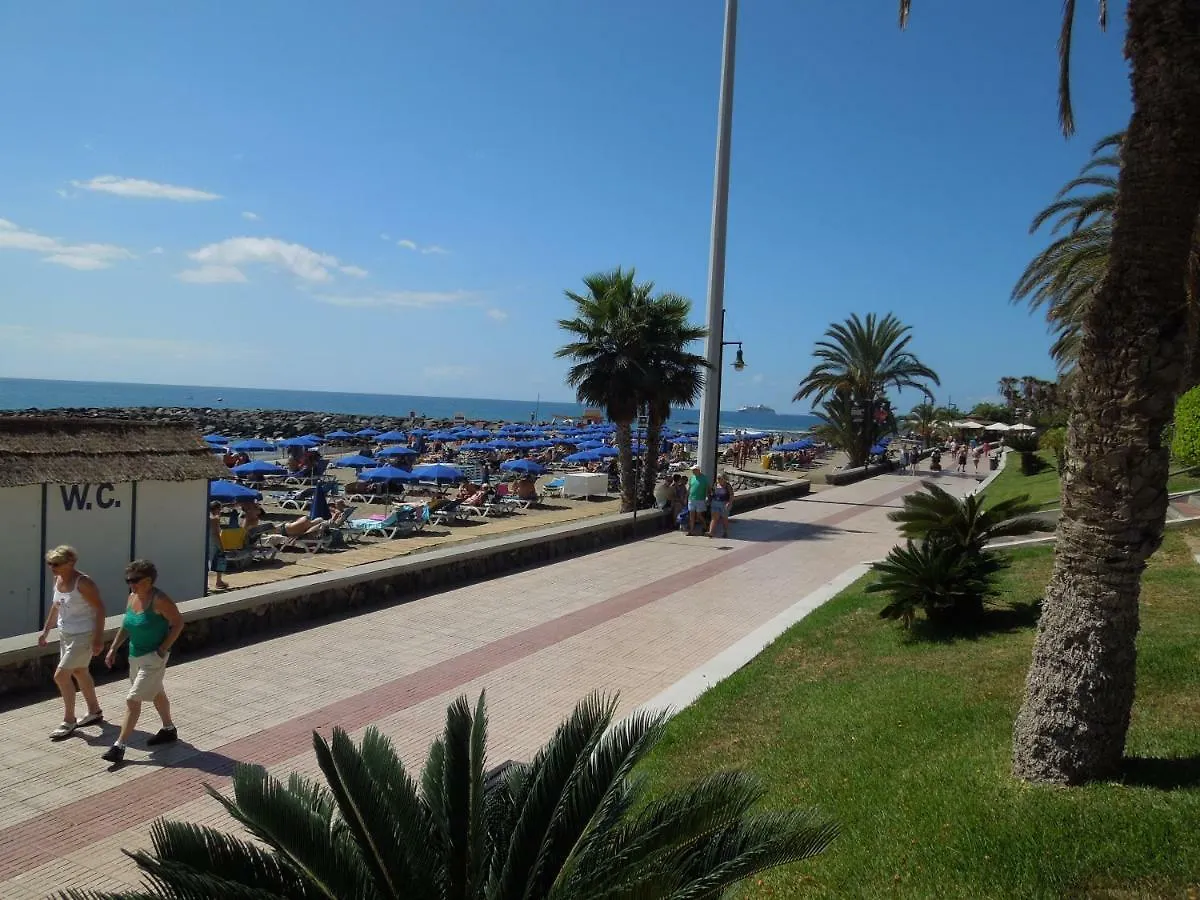 Beachfront-Apartment Las Vistas 1 With Sea-View, Heated, Pool, Wifi, Sat-Tv Arona  Arona (Tenerife)